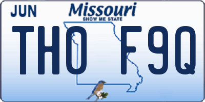MO license plate TH0F9Q