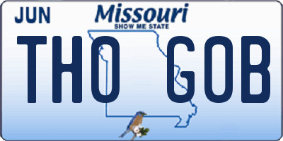 MO license plate TH0G0B