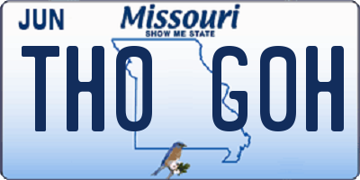 MO license plate TH0G0H