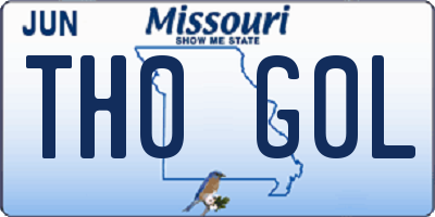 MO license plate TH0G0L