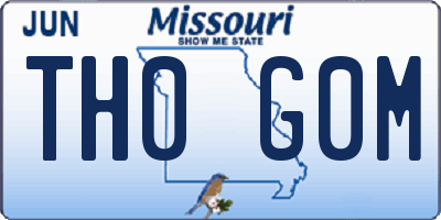 MO license plate TH0G0M