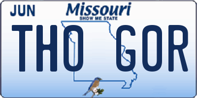 MO license plate TH0G0R
