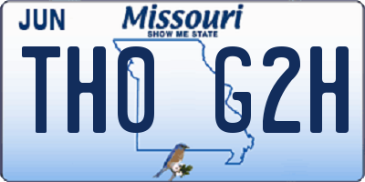MO license plate TH0G2H