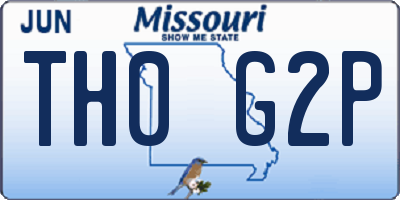 MO license plate TH0G2P