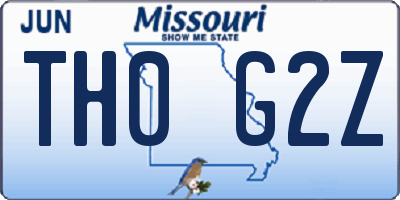 MO license plate TH0G2Z