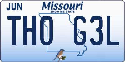 MO license plate TH0G3L