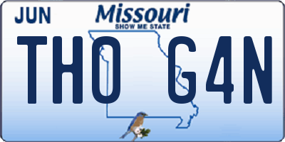 MO license plate TH0G4N