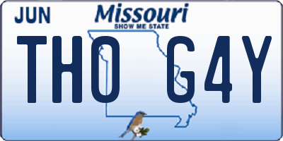 MO license plate TH0G4Y