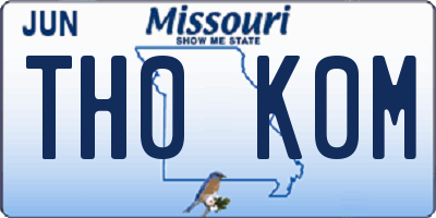 MO license plate TH0K0M