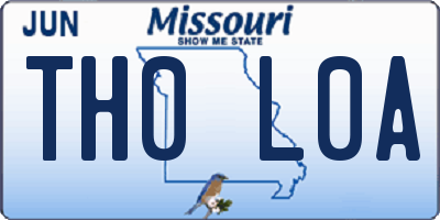 MO license plate TH0L0A