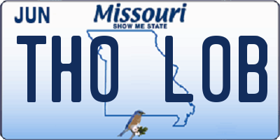 MO license plate TH0L0B