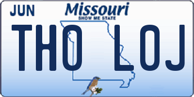 MO license plate TH0L0J