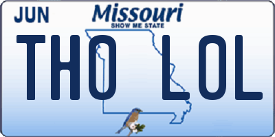 MO license plate TH0L0L