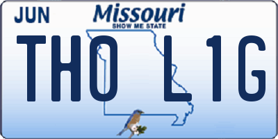 MO license plate TH0L1G