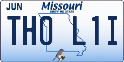 MO license plate TH0L1I