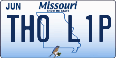 MO license plate TH0L1P