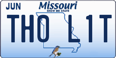MO license plate TH0L1T