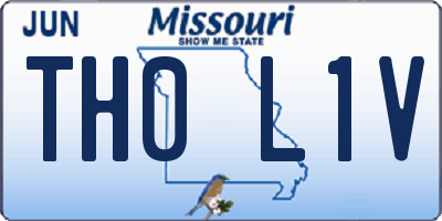 MO license plate TH0L1V