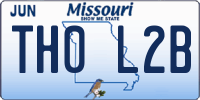 MO license plate TH0L2B