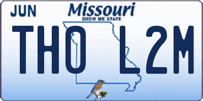 MO license plate TH0L2M