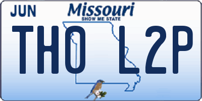 MO license plate TH0L2P