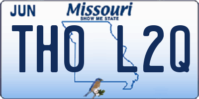 MO license plate TH0L2Q