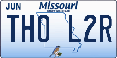 MO license plate TH0L2R