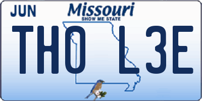 MO license plate TH0L3E