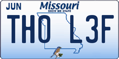 MO license plate TH0L3F