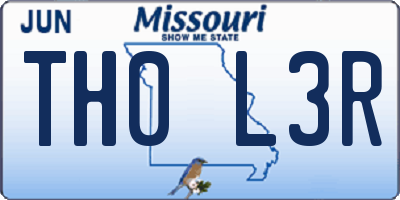 MO license plate TH0L3R