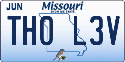 MO license plate TH0L3V