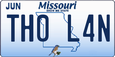MO license plate TH0L4N