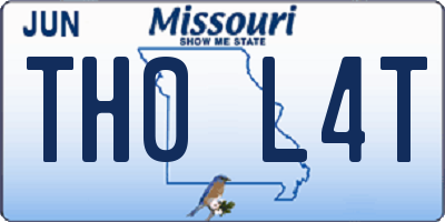 MO license plate TH0L4T