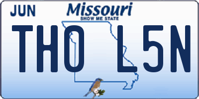 MO license plate TH0L5N