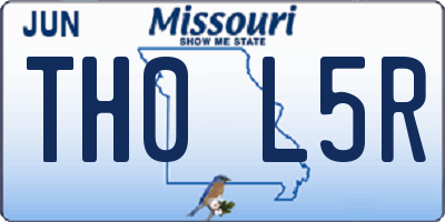 MO license plate TH0L5R
