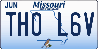 MO license plate TH0L6V