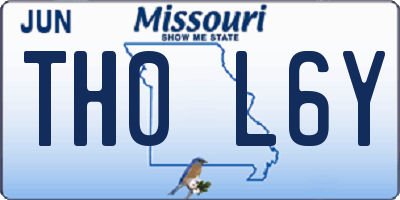 MO license plate TH0L6Y