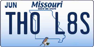 MO license plate TH0L8S