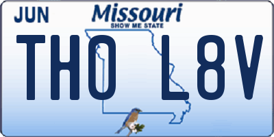 MO license plate TH0L8V