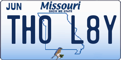 MO license plate TH0L8Y