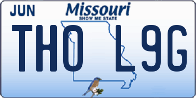 MO license plate TH0L9G