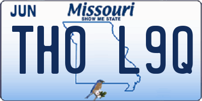 MO license plate TH0L9Q