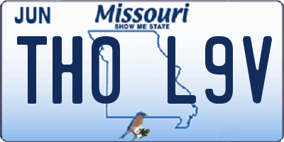 MO license plate TH0L9V