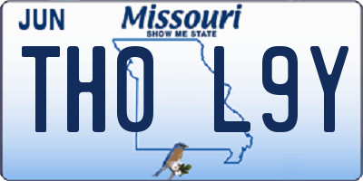 MO license plate TH0L9Y