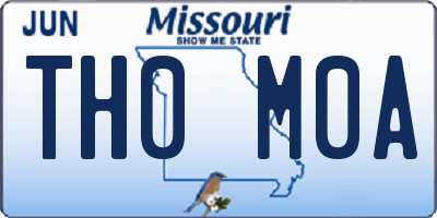 MO license plate TH0M0A