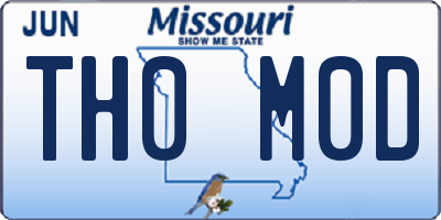 MO license plate TH0M0D