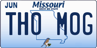 MO license plate TH0M0G