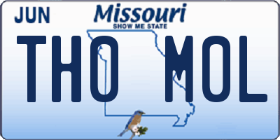 MO license plate TH0M0L