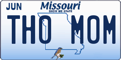 MO license plate TH0M0M