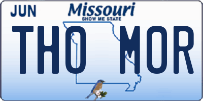 MO license plate TH0M0R